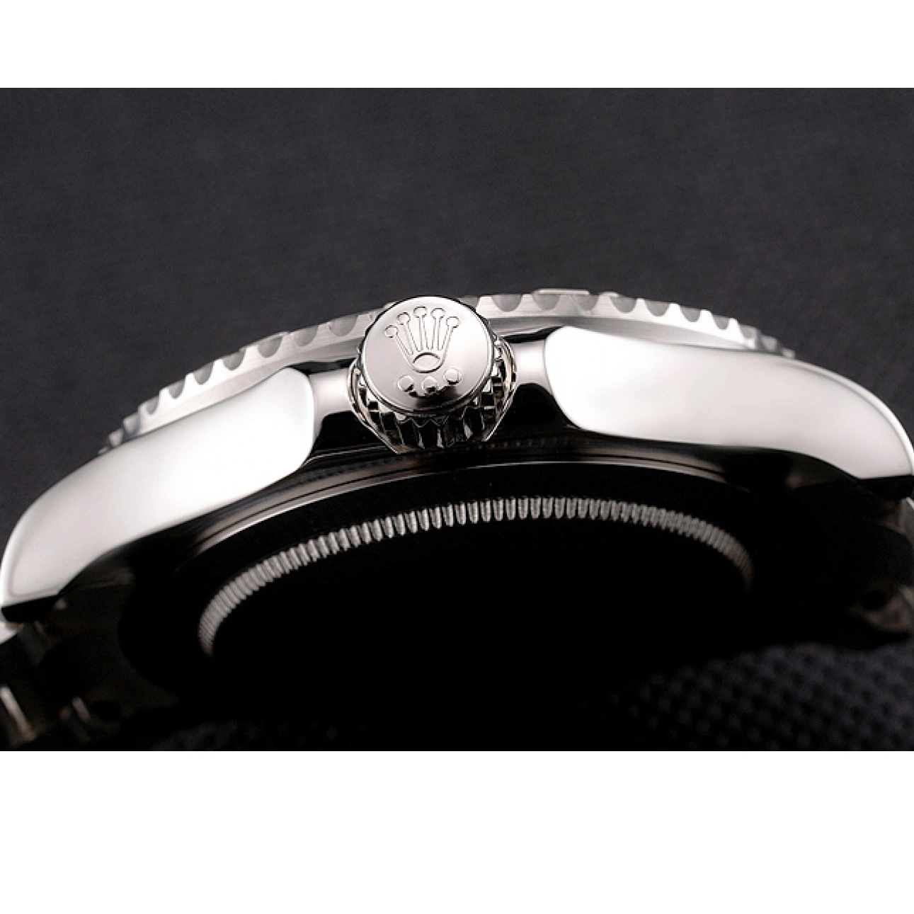 Rolex aaa copy Stainless And Rolex Dial Black Bracelet Case Yacht-Master Steel 0825